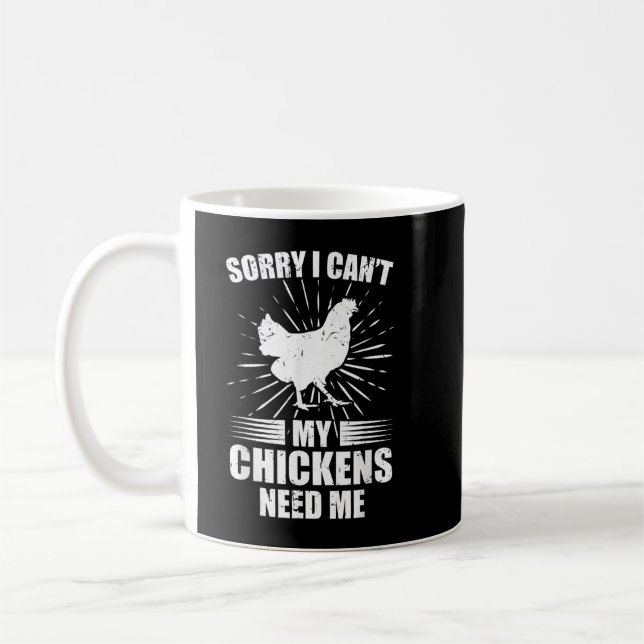 Caneca De Café Chicken King Mens Chicken Lover Shirt Pet Chicken  (Esquerda)