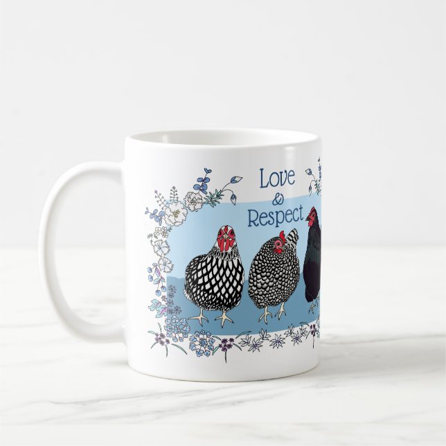 Caneca De Café Chicken Paradise Hawaii Hens Mug/め ん ど り マ グ (Esquerda)