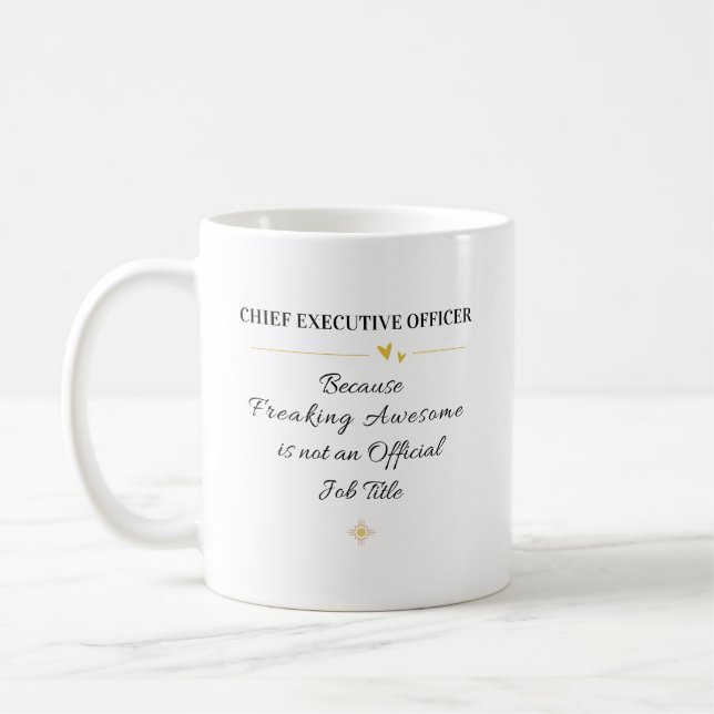 Caneca De Café Chief Executive Officer Office Quote (Esquerda)