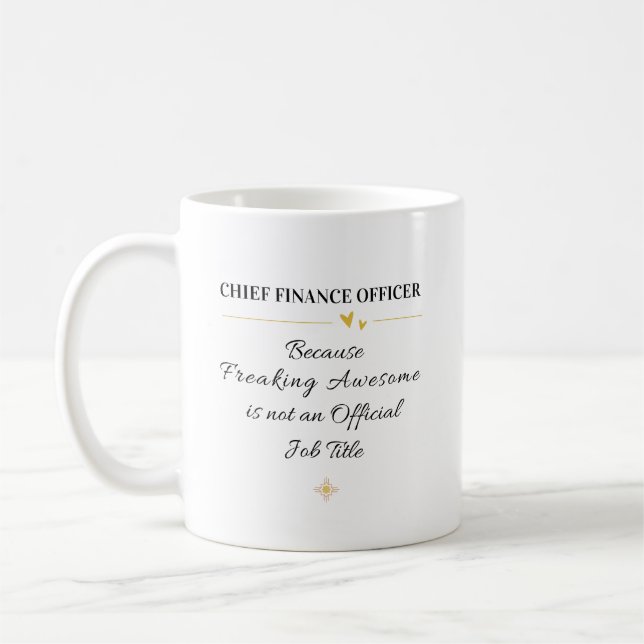 Caneca De Café Chief Finance Officer Office Quote (Esquerda)