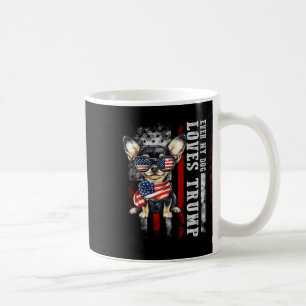 Caneca De Café Chihuahua Até o Meu Cachorro Ama Trump Engraçado 