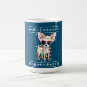 Caneca De Café Chihuahua Cachorro Mamãe Mulheres de Natal Suor Fe