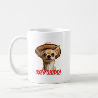 Caneca De Café Chihuahua con Sombrero Toy Chido!