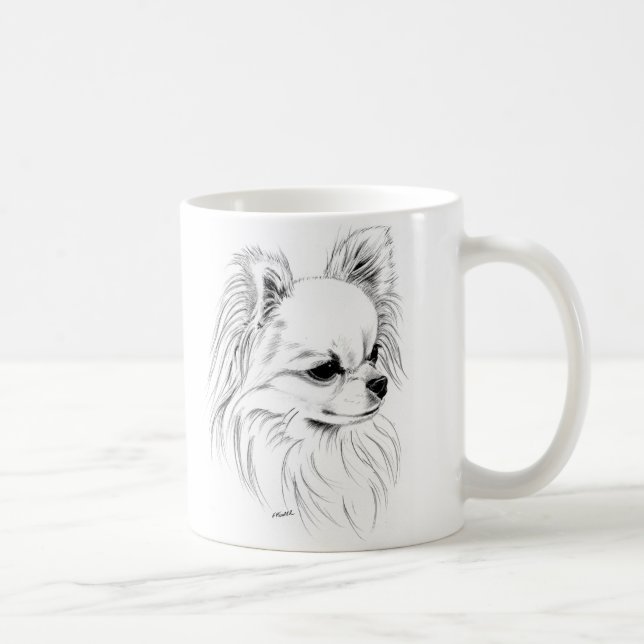 Caneca De Café Chihuahua de Longcoat (Direita)
