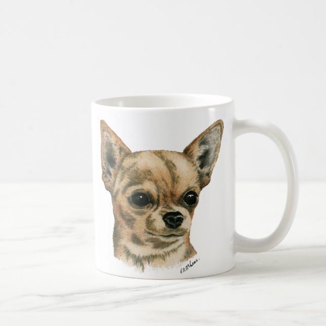 Caneca De Café Chihuahua de Smoothcoat - 1 (cor) (Direita)