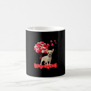 Caneca De Café chihuahua dia de os namorados amante de cachorro