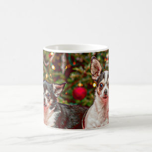 Caneca De Café Chihuahua do Natal