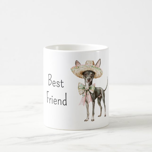 Caneca De Café Chihuahua Dog in Hat Best Friend   (Centro)