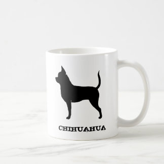Caneca De Café Chihuahua Dog Raça Silhuettes Personalizados