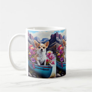 Caneca De Café Chihuahua em uma Canoa: Uma Aventura Cênica
