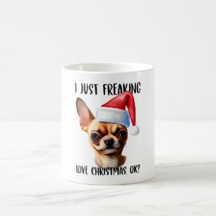 Caneca De Café Chihuahua, Eu Só Estraguei O Natal Ok Xmas