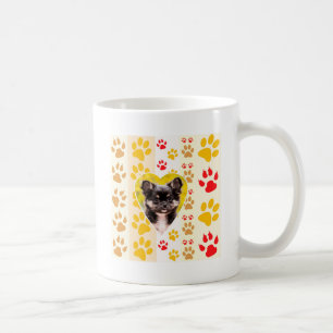Caneca De Café Chihuahua Heart Paw Prints
