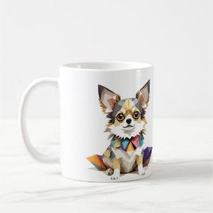 Caneca De Café Chihuahua jogando um adorável animal de estimação 