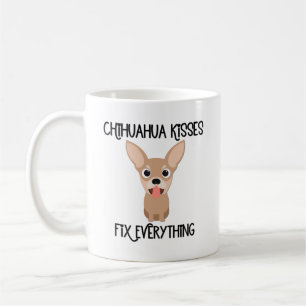Caneca De Café Chihuahua Kisses conserta tudo