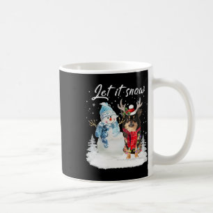 Caneca De Café Chihuahua Long Haired Papai noel Cachorro Natal Sn