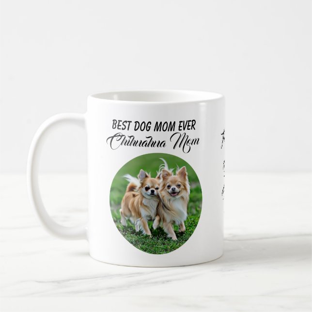 Caneca De Café Chihuahua - Melhor Cão Mamãe Nunca Mug (Esquerda)