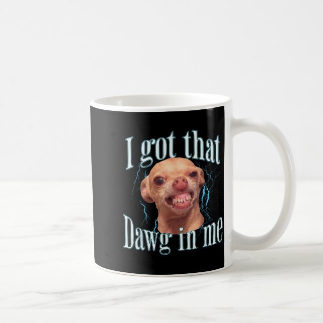 Caneca De Café Chihuahua Meme Engraçado  (Direita)