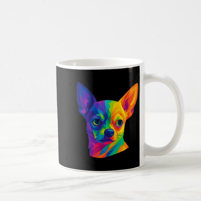 Caneca De Café Chihuahua P Art Rtrait For Dog Owners  (Direita)