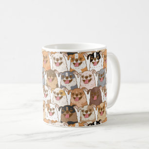 Caneca De Café Chihuahua Pattern