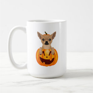 Caneca De Café Chihuahua Pumpkin Café Mug
