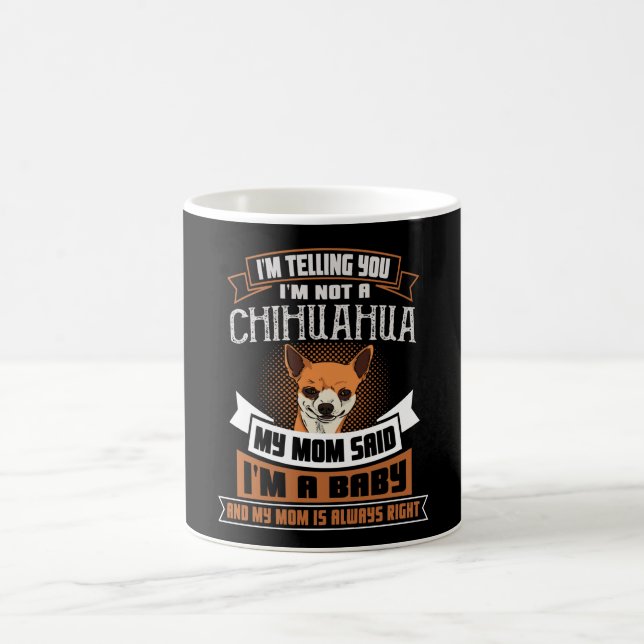 Caneca De Café Chihuahua Puppy falando com Chihuahua Dog (Centro)