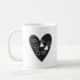 Caneca De Café Child of God Black Heart