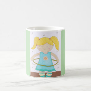 Caneca De Café Child playing with a hula hoop