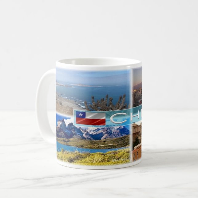 Caneca De Café Chile - (Frente Esquerda)