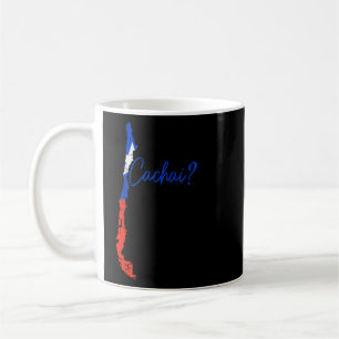 Caneca De Café Chile Cachai, Sinalizador chileno, Orgulho Vintage