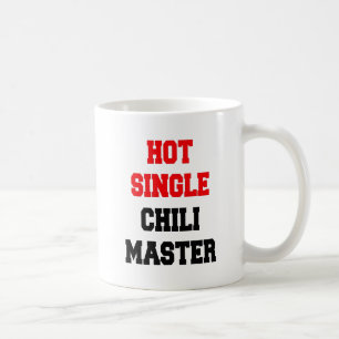 Caneca De Café Chili Master do Solteiro Quente