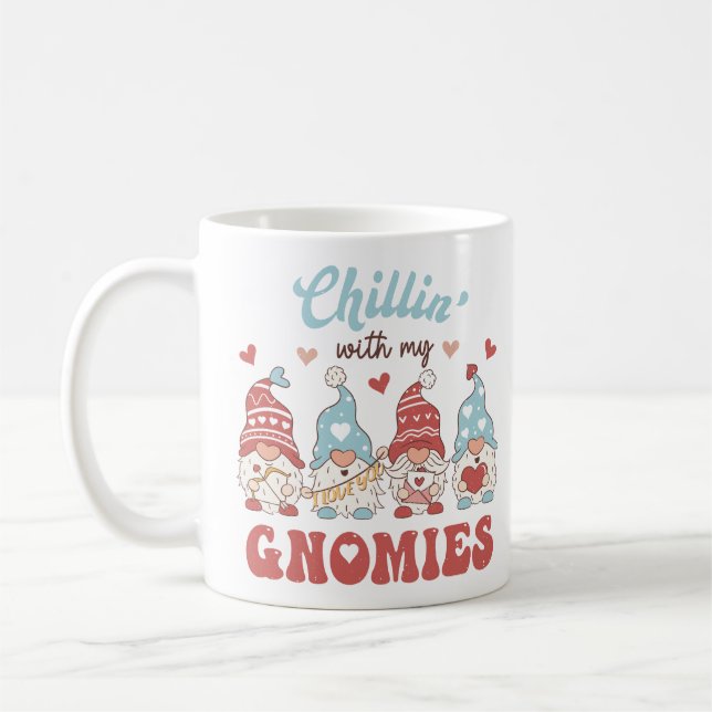 Caneca De Café Chillin Com Meus Gnomos (Esquerda)