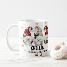 Caneca De Café Chillin com o meu Natal Gnomies