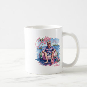 Caneca De Café Chillin Como Um Felon Verão 2024 Engraçado Trump 2