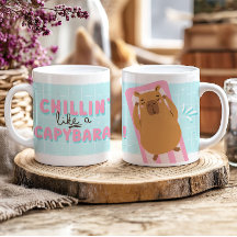 Chillin 'Like a Capybara Funny Summer Trendy