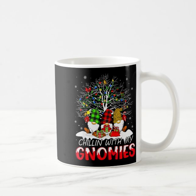 Caneca De Café Chillin With My Gnomies Funny Christmas Family Fri (Direita)