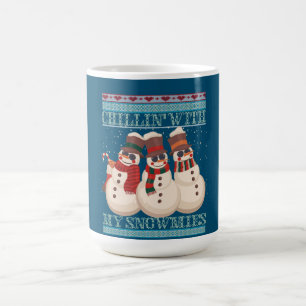 Caneca De Café Chilling' Com Meu Neve Feio Neve