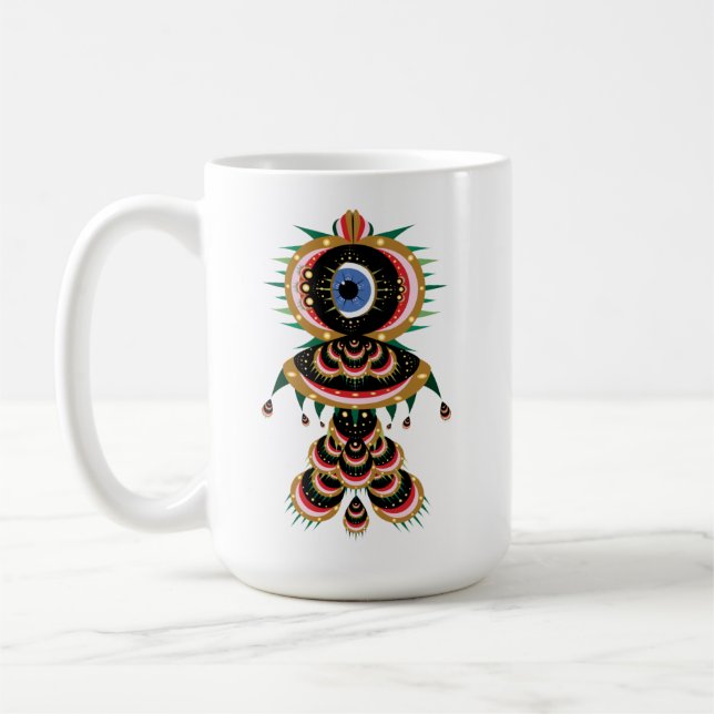 Caneca De Café Chimera - Peixe-Pássaro Mug 15oz. (Esquerda)