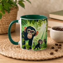 Caneca de Café Chimpanzé