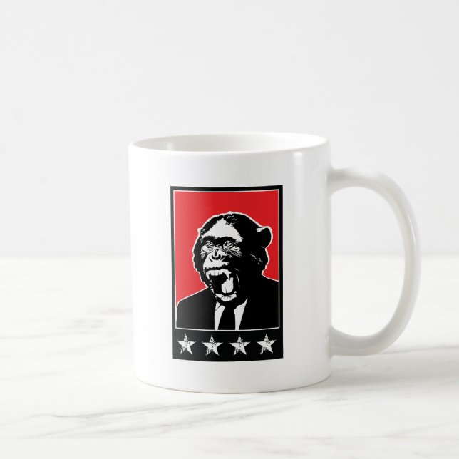 Caneca De Café Chimpanzé da série do negócio (Direita)