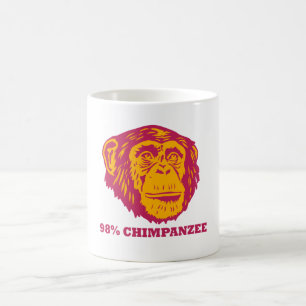 Caneca De Café Chimpanzé de 98%