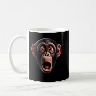 Caneca De Café Chimpanzé Engraçado Macaco