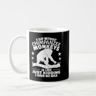 Caneca De Café Chimpanzé esquadrão primates chimpanzé vintag