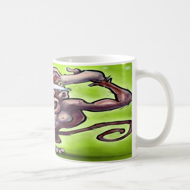 Caneca De Café Chimpanzé Natal (Direita)