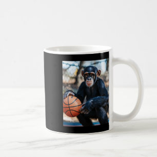 Caneca De Café Chimpanzé Sketll Mackey Funny Graphic 1