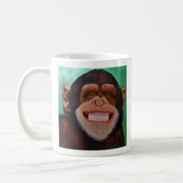 Caneca De Café Chimpanzé Smiling Monkey Impressão