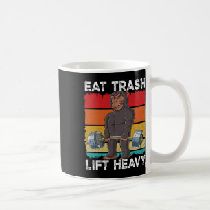 Caneca De Café Chimpanzee Gym Formação Em Peso Coma Lixo Levante