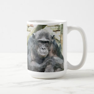 CANECA DE CAFÉ CHIMPANZÉS BONITOS