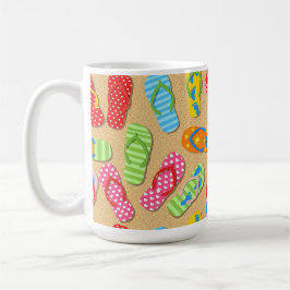 CANECA DE CAFÉ CHINELAS DE VERÃO COLORIDAS