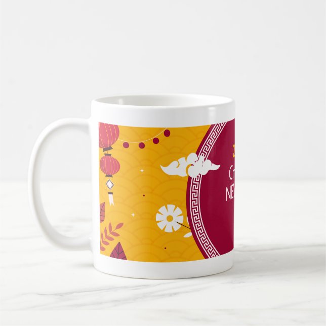 Caneca De Café Chinês Ano Novo 2024 Mug (Esquerda)