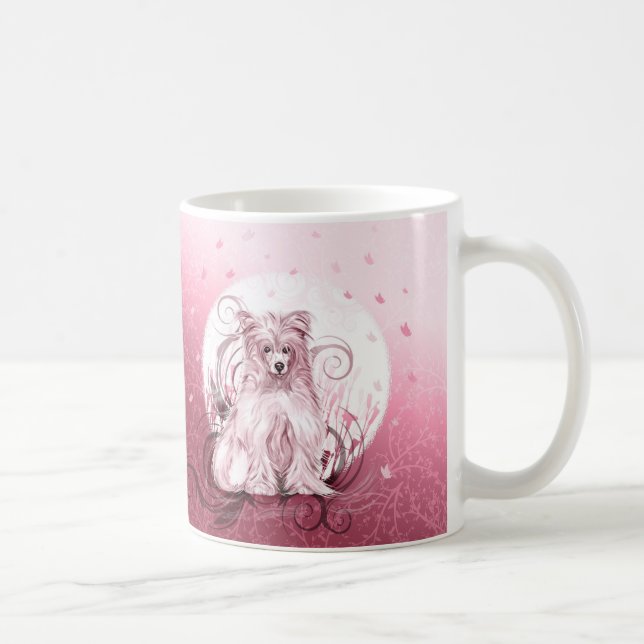 Caneca De Café Chinês Crested Pink (Direita)